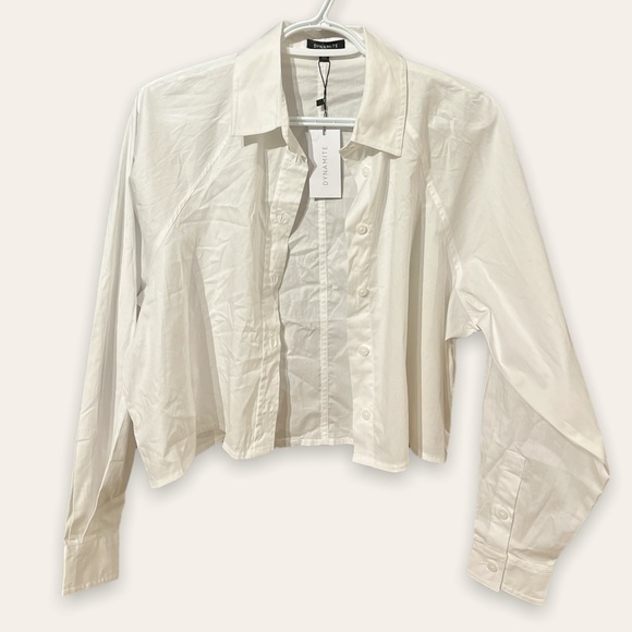 Cropped button up (oversized) - Picture 1 of 1